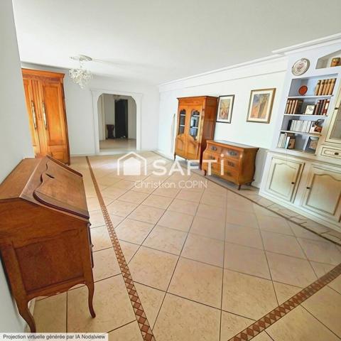 RARE T4 DE 117M2 AVEC 2 TERRASSES+GARAGE+CAVE