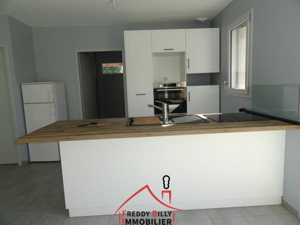 Pavillon plain pied, 3 chambres, 2 salle d'eau, jardin clos