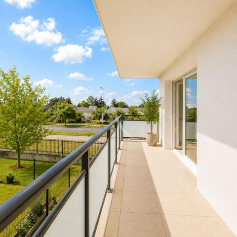 TOURS NORD - Appartement T3 récent avec terrasse, ascenseur et parking en sous-sol