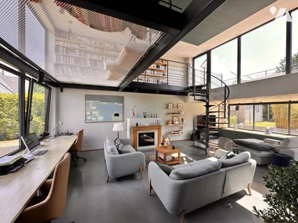 Rare sur le marché : Maison d'architecte de plain pied avec vue mer