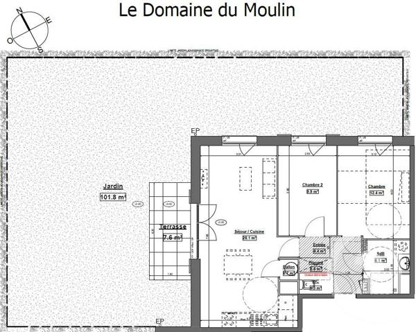 Appartement T3 à vendre  3 pièces - 61,70 m2 ETAPLES - 62