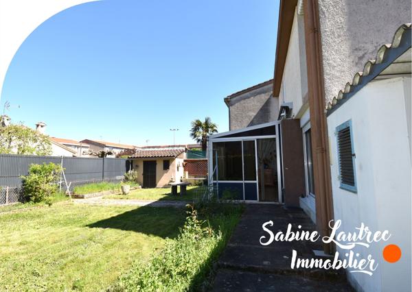 Proche stadium Maison lumineuse avec jardin, garage et possibilité de logement indépendant