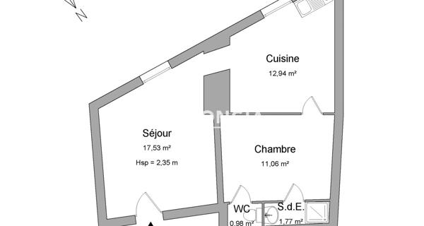 Location Appartement 2 pièces 44.28 m² - Limoges 87000