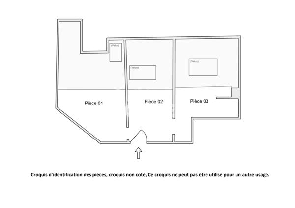 Appartement à rénover de 3 pièces de 19 m²