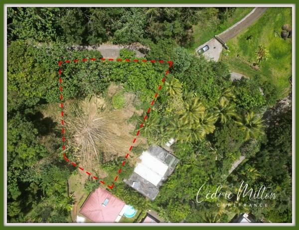 Terrain de 1 000 m² vue mer – Anses-d’Arlet, quartier Cocoyers