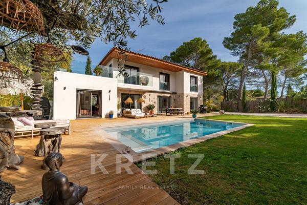 Éguilles – Villa contemporaine récente de 200 m2, 4 chambres, à 15 minutes d’Aix-en-Provence