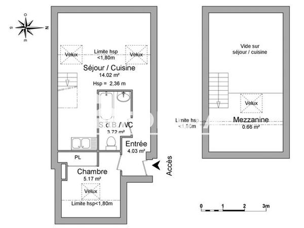 Location Appartement 2 pièces 27.6 m² - 19-21 RUE DE LA REPUBLIQUE Charleville-mezieres 08000