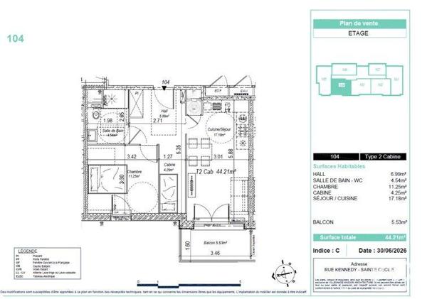 Appartement à vendre 2 pièces 44 m² Camiers