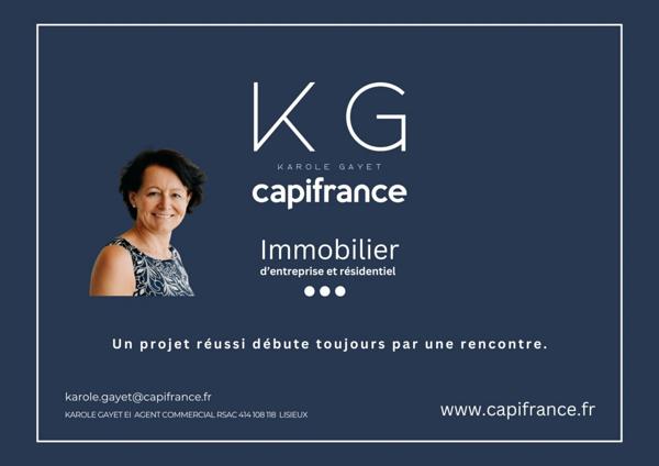 Calvados (14), au sud de LISIEUX murs commerciaux 114m2 occupés