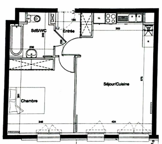 Appartement 2 pièces - 47 m²