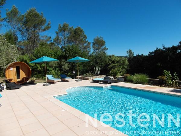 A VENDRE à LORGUES - Propriété 125m² avec piscine et grand terrain clos.