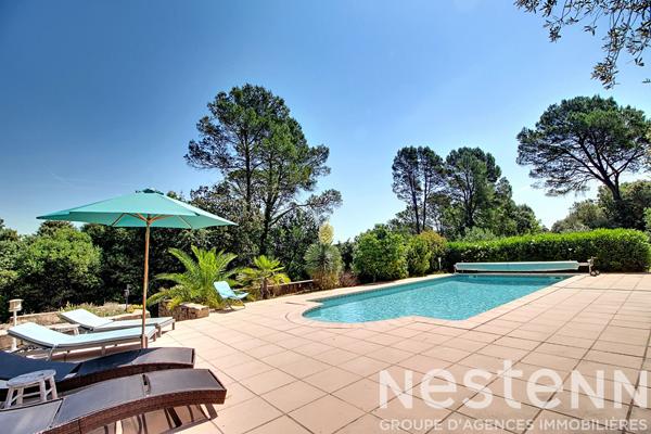 A VENDRE à LORGUES - Propriété 125m² avec piscine et grand terrain clos.