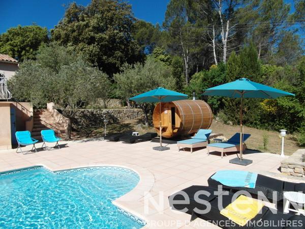 A VENDRE à LORGUES - Propriété 125m² avec piscine et grand terrain clos.