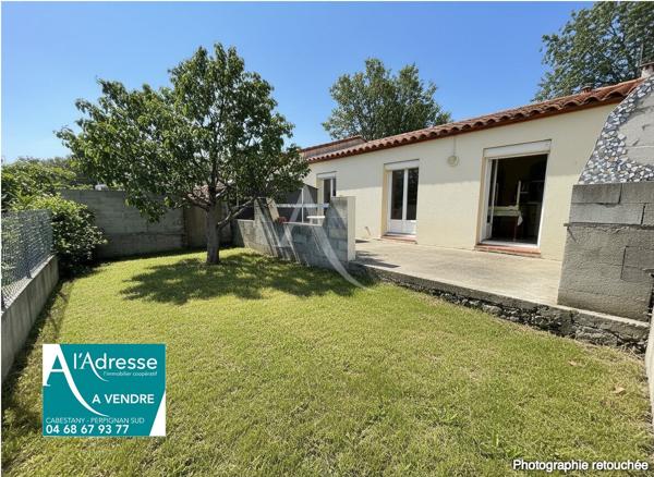 À VENDRE VILLA PLAIN-PIED 2 FACES DE 75 M2 AVEC GARAGE ET JARDIN