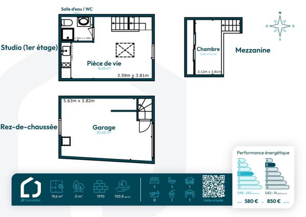 Vente / Studio meublé à Dammarie-les-Lys (77190)