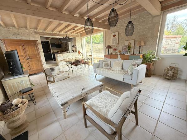 L'authenticité de la pierre, le confort d'aujourd'hui… Un véritable coup de cœur à quelques minutes de Castelculier.

Et si votre prochaine maison était celle dont vous rêvez depuis toujours ? La surprise qui vous attend est au bout de ce petit chemin privé !

À proximité de toutes les commodités et d'un hypermarché, découvrez cette magnifique longère en pierre entièrement rénovée, nichée dans un environnement privilégié où règnent calme, nature et intimité. Ici, aucun vis-à-vis : seulement une vue dégagée sur la campagne environnante et plus de 3 000 m² de terrain pour profiter pleinement de chaque saison.

Dès la porte franchie, le charme est immédiat.

La pierre, les volumes, la lumière… tout a été pensé pour créer une atmosphère chaleureuse et élégante. L'entrée, sublimée par une superbe verrière d'atelier, donne le ton et s'ouvre sur une vaste pièce de vie traversante baignée de lumière.

Le salon, agrémenté d'une cheminée avec insert, invite aux soirées cocooning tandis que la cuisine contemporaine, entièrement neuve et équipée avec des matériaux de qualité, séduira les amateurs de gastronomie. Ouverte sur la salle à manger, elle devient naturellement le cœur de la maison, un lieu de partage où famille et amis aimeront se retrouver.

Une buanderie fonctionnelle ainsi que deux toilettes indépendantes viennent compléter l'espace vie.

Côté nuit, chacun trouvera son espace.

Le rez-de-chaussée accueille une superbe suite parentale avec sa salle d'eau privative. À l'étage, un espace aménagé peut devenir, selon vos envies, un dressing, un bureau ou un coin lecture.

Une seconde chambre bénéficie d'une salle de bains à proximité.

Enfin, les combles ont été transformés avec beaucoup de goût pour offrir une troisième chambre pleine de charme, idéale pour un enfant, un adolescent ou des invités.

À l'extérieur, la magie continue…

Depuis la pièce de vie, vous accédez directement aux terrasses qui entourent une agréable piscine, véritable invitation à la détente. Imaginez les longues soirées d'été, les repas entre amis, les baignades en famille, le tout avec pour décor une campagne verdoyante à perte de vue.

Les dépendances constituent un véritable atout : l'une peut servir de garage, d'atelier ou être aménagée selon vos projets, tandis qu'une seconde abrite un authentique four à pain, témoin du caractère et de l'histoire des lieux.

Des prestations qui offrent une totale sérénité.

Parce que le charme ne suffit pas, cette propriété bénéficie également d'une rénovation de qualité :

* Pompe à chaleur
* Climatisation
* Cuisine neuve haut de gamme
* Toiture récente
* Électricité entièrement refaite
* Assainissement conforme
* Aucun travaux à prévoir

Une propriété où le cachet de l'ancien rencontre le confort moderne, dans un environnement privilégié.

Les maisons de cette qualité, alliant authenticité, prestations irréprochables et cadre de vie exceptionnel, sont particulièrement rares sur le secteur.

Une visite suffira pour tomber sous le charme… Contactez-moi dès aujourd'hui pour découvrir ce lieu unique.