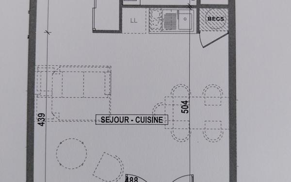 Appartement à louer    1 pièce • 33,27 m2 Lagord