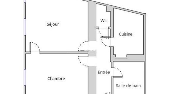À vendre Appartement 2 pièces 44.39 m² - Paris 75018