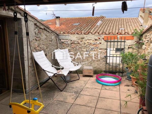 Maison de village avec terrasse et terrain non attenant
