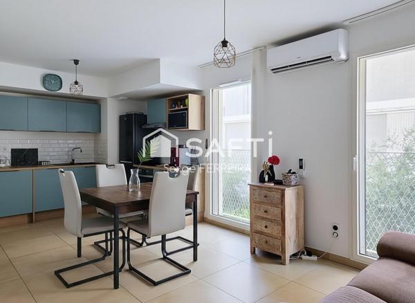 Résidence récente, appartement avec terrasse et parking