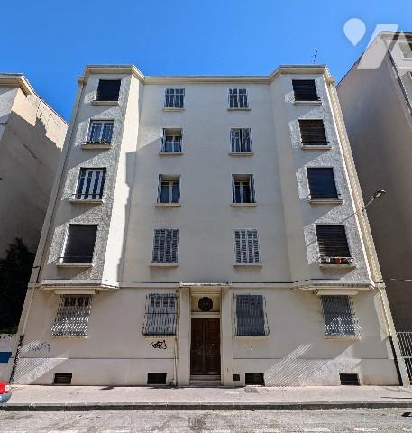Appartement T2 de 40,4 m² traversant + loggia + cave, rue Jaubert 13005