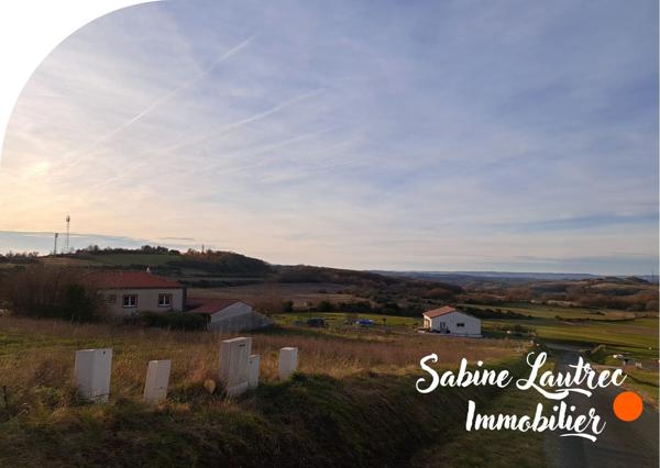 Lautrec (81440) Terrain avec très beau point de vue