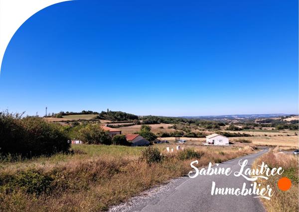 Lautrec (81440) Terrain avec très beau point de vue