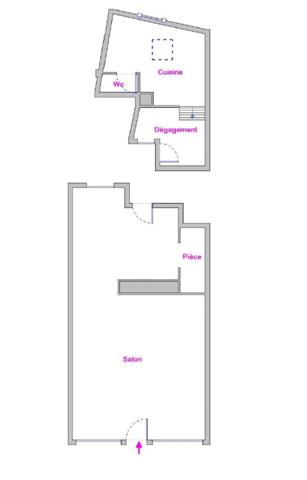 Immeuble de rapport au Grand-Lucé comprenant un local commercial et un appartement