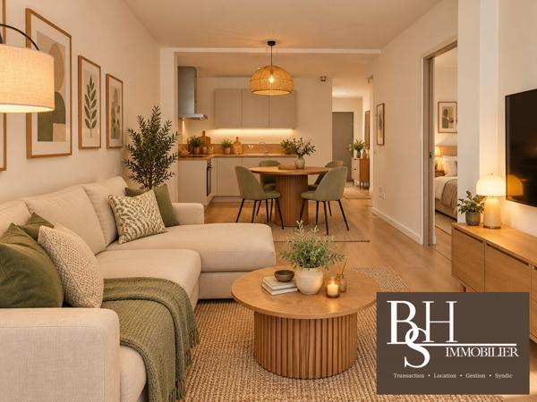 NEUF - Appartement 3 pièces d'environ 59m² avec terrasse, jardinet et parking dans résidence sécurisée