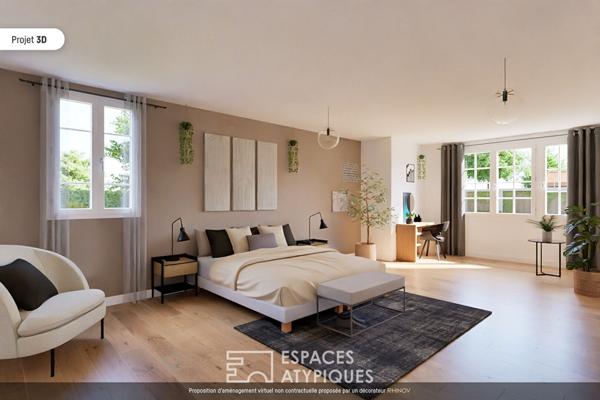 Maison d’architecte avec jardin dans le centre ville