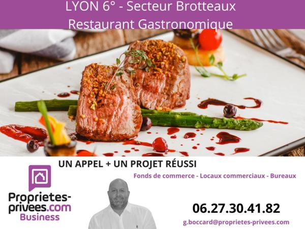 69006 LYON - RESTAURANT 40 COUVERTS, Cuisine Gastronomique