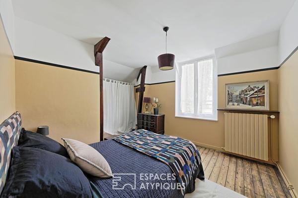Belle meulière rénovée par un architecte d’intérieur et son jardin méditerranéen