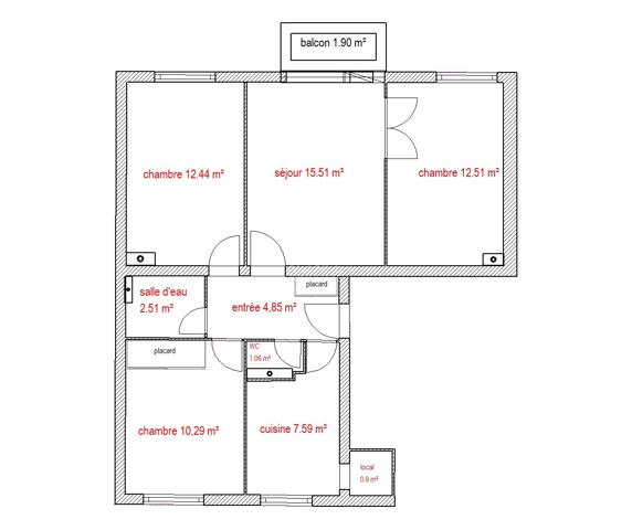 Appartement de 4 pièces meublé - SAINT GERMAIN EN LAYE Loyer 1 795 €/mois charges comprises **  - Référence  18093