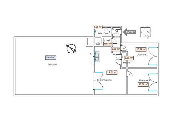 Appartement
         3 pièces
        - 48 m² Exclusivité 349 000 € *