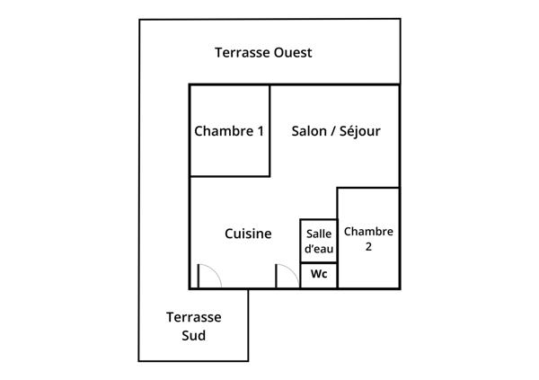 Appartement 3 pièces - 77 m²