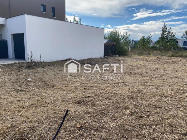 Serignan proche mer Terrain constructible viabilisé 176000€