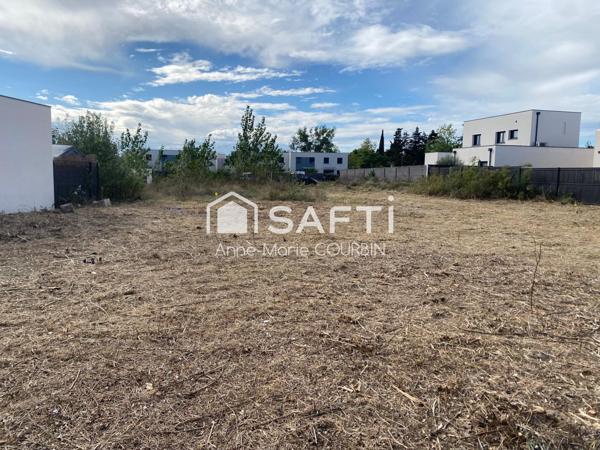 Serignan proche mer Terrain constructible viabilisé 176000€