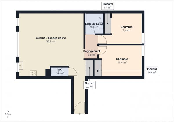 Appartement à vendre 3 pièces 70,7 m² Melun