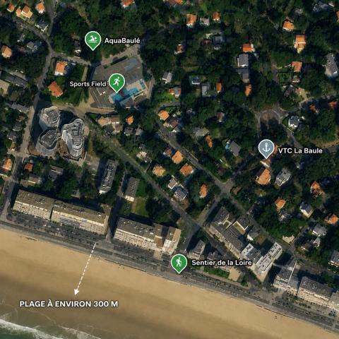 Maison individuelle à 300 m de la plage – Jardin, garage et sous-sol complet – La Baule Le Guézy