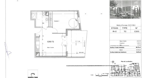 Location Appartement 2 pièces 40.7 m² - Morières-lès-avignon 84310