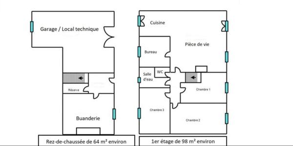 Maison avec garage
