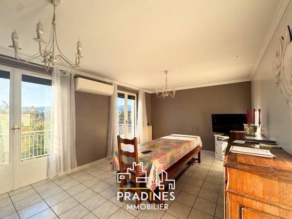 Maison familiale à vendre Mornant – 5 chambres, vue panoramique, grand garage, jardin piscinable, sous-sol 200 m²