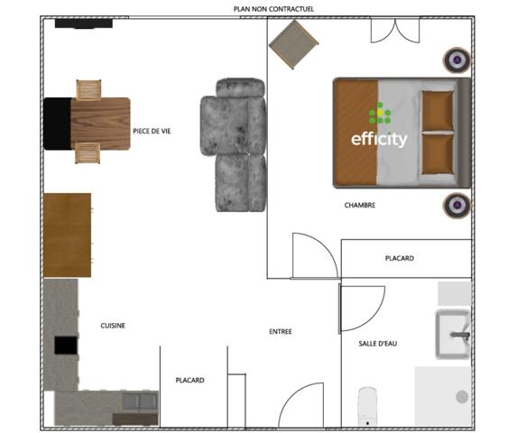 Appartement
         2 pièces
        - 31 m² Exclusivité 155 000 € *