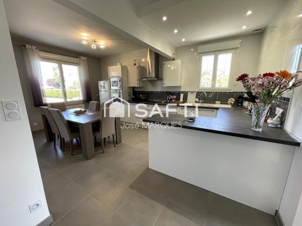 Maison étage vie plain-pied sous-sol, 4P de 116m2