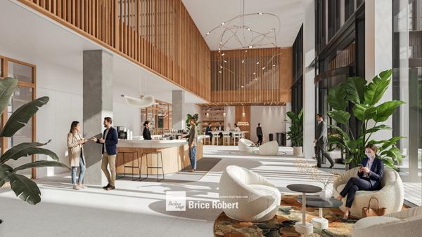 Bureaux à louer à Lyon 7ème avec terrasses privatives et certifications récentes