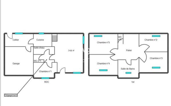 Maison à Rives-du-Couesnon, 35140 - 7 pièces 105m²