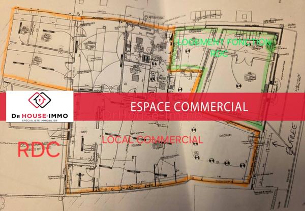 Commerce à vendre de 248 m²