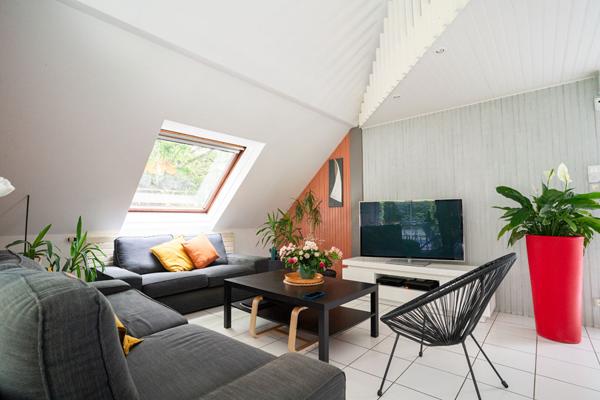 TOURS NORD, maison d'architecte, 4 chambres, jardin, sous-sol