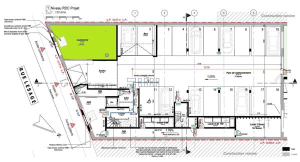 A VENDRE - PLATEAU A AMENAGER EN LOCAL COMMERCIAL - PROCHE BOULINGRIN/ UCPA