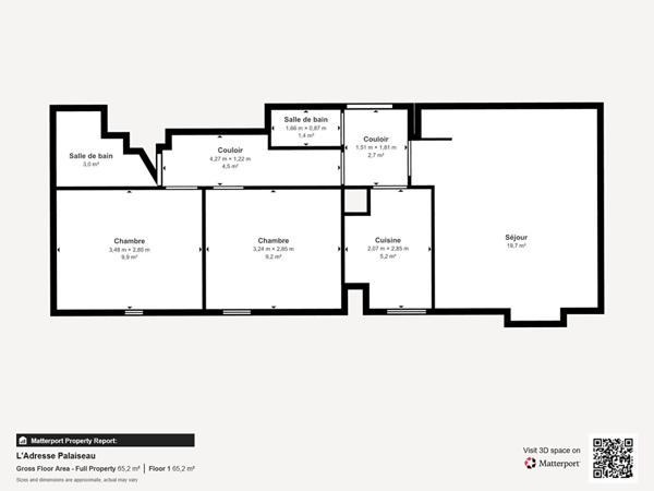 Appartement COURBEVOIE 3 pièces 59 m²